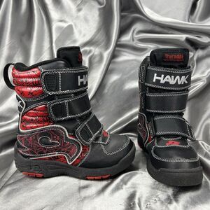 Tony‎ Hawk Outlaw Winter Boots Toddler's Sz 11 Thermolite Black Red Snow Skater